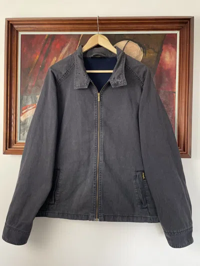 Pre-owned Vintage X Wrangler Vintage 90's Washed Jacket Hype Streetwear In Washed Dark Grey