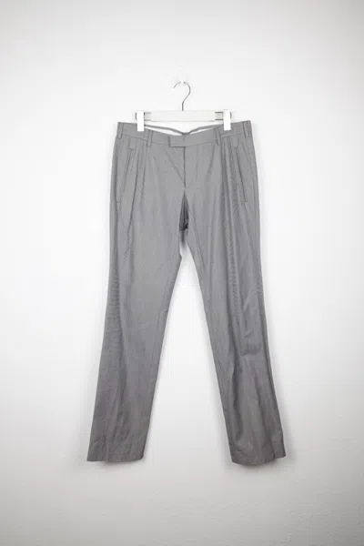 Pre-owned Archival Clothing X Gucci Vintage Gucci By Tom Ford Grey Microcheck Pants Trousers