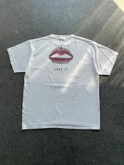 Pre-owned Vintage 90's Uv Vodka Graphic Tee Baggy Essential In White