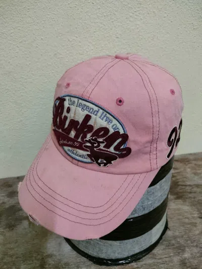 Pre-owned Birkenstock X Hat Birkenstock Distressed Design Hat In Pink
