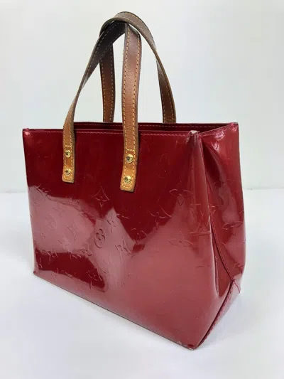 Pre-owned Louis Vuitton Pm Reade Hand Bag In Red