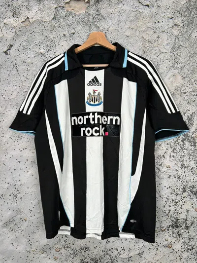 Pre-owned Adidas X Soccer Jersey Vintage Newcastle United Soccer Jersey Adidas Football In Black