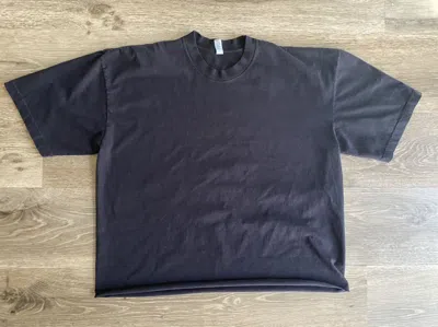 Pre-owned Blank X Los Angeles Apparel Blank Shirt Cropped In Black