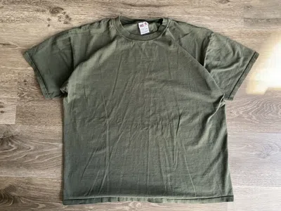 Pre-owned Anvil X Blank Vintage Anvil Army Green Blank T Shirt Extra Large