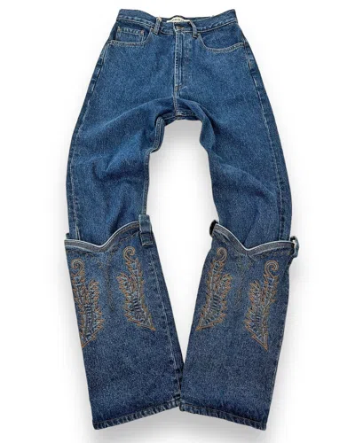 Pre-owned Yproject Cowboy Blue Evergreen Denim