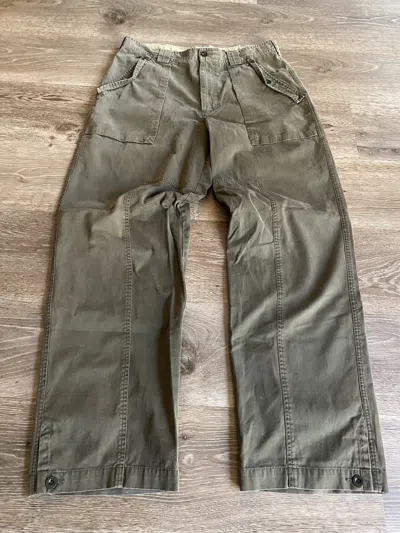 Pre-owned Military X Vintage Y2k Military Surplus Pants In Green