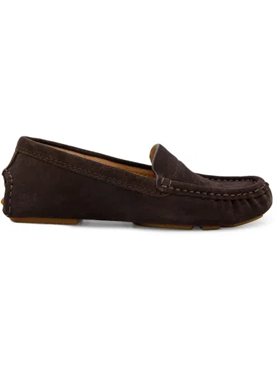 Gentle Souls By Kenneth Cole Mina Driver Womens Comfort Insole Slip On Loafers In Brown