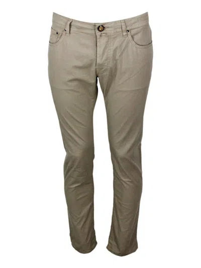 Jacob Cohen Trousers In Beige