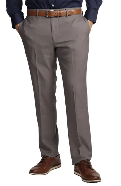 Tailorbyrd Timeless Solid Dress Pants In Silver