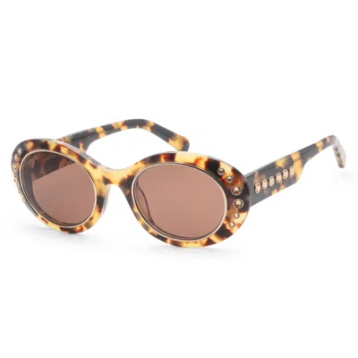 Swarovski Women's 48mm Yellow Sunglasses 5625304 In Brown