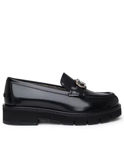 Ferragamo Salvatore  Black Leather Loafers
