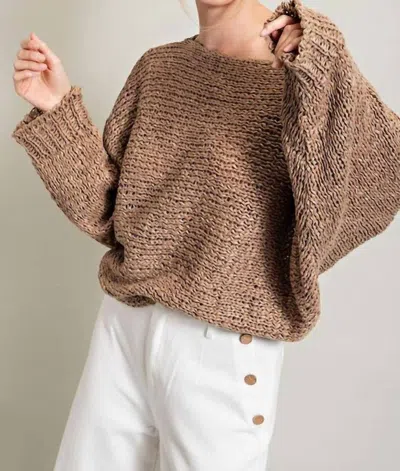 Eesome Athena Sweater In Mocha In Brown