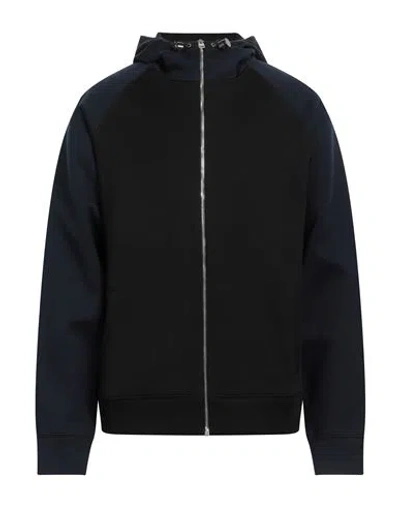 Alexander Mcqueen Man Sweatshirt Black Size Xl Cotton, Polyamide