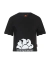 Sundek Woman T-shirt Black Size L Cotton