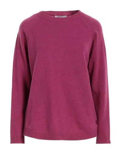 Kangra Woman Sweater Mauve Size 10 Cashmere, Wool In Purple