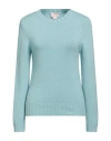 Nocold Woman Sweater Sky Blue Size L Cashmere