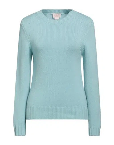 Nocold Woman Sweater Sky Blue Size L Cashmere