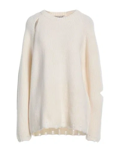 A Paper Kid Woman Sweater Ivory Size M Merino Wool, Cashmere In White