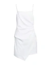 Pinko Woman Mini Dress White Size 8 Polyester, Elastane