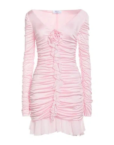 Blumarine Woman Mini Dress Pink Size 6 Viscose, Polyester