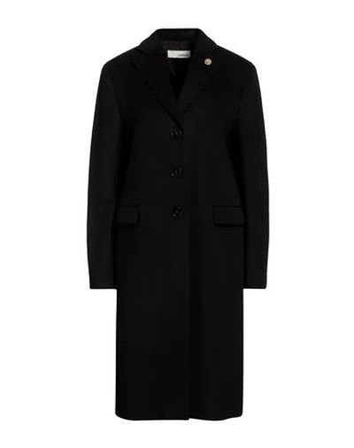 Lardini Woman Coat Black Size 10 Virgin Wool, Cashmere