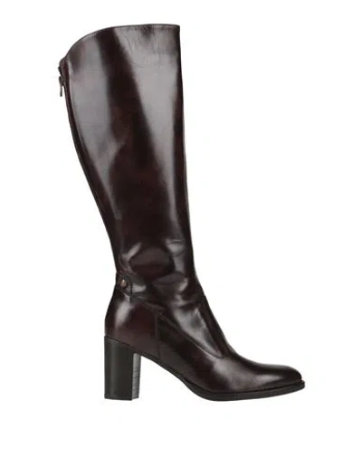 Nero Giardini Woman Boot Dark Brown Size 11 Leather