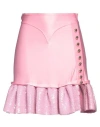 Rabanne Woman Mini Skirt Pink Size 4 Viscose, Elastane, Polyester, Polyamide