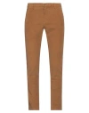 Dondup Man Pants Camel Size 32 Cotton, Elastane In Beige