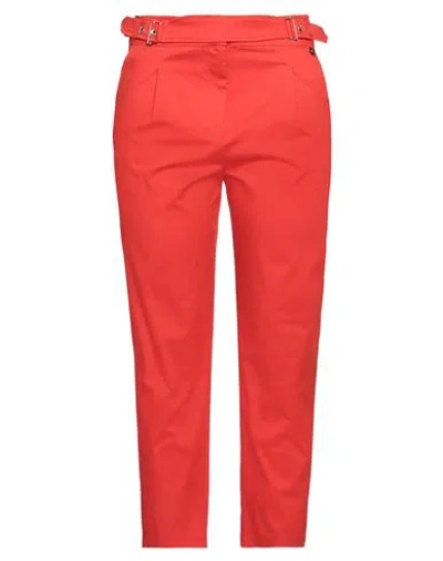 Liu •jo Woman Pants Red Size 4 Cotton, Polyamide, Elastane