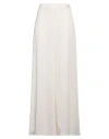 Emme By Marella Woman Pants Ivory Size 6 Polyester In White