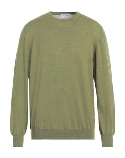Gran Sasso Man Sweater Military Green Size 44 Virgin Wool