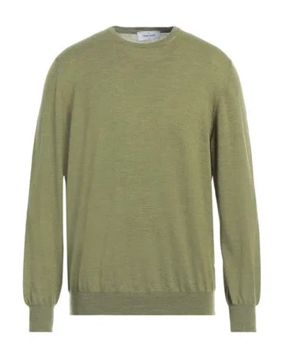 Gran Sasso Man Sweater Military Green Size 44 Virgin Wool In Green