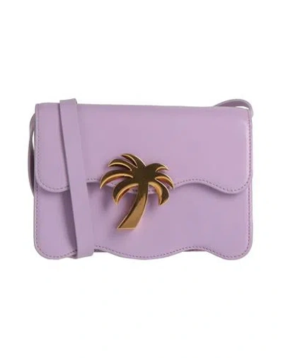 Palm Angels Woman Cross-body Bag Lilac Size - Calfskin In Purple