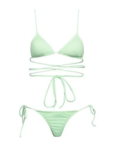 Reina Olga Woman Bikini Light Green Size 1 Polyamide, Elastane