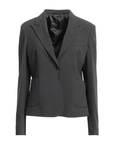 Hanita Woman Blazer Black Size 10 Polyester, Viscose, Elastane