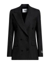 Msgm Woman Blazer Black Size 4 Wool