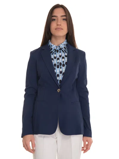 Pennyblack Allegra Jacket With 1 Button In Blue