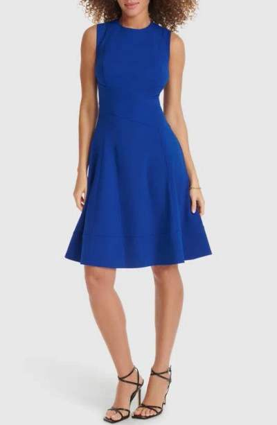 Tommy Hilfiger Sleeveless Fit & Flare Dress In Jay