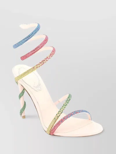 René Caovilla Sandal High Heel In Multicolor