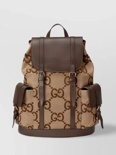 Gucci Jumbo Gg Canvas Backpack