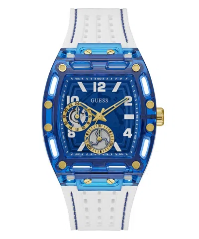 Pre-owned Guess Men's Wristwatch Phoenix Gw0499g6 Silicone