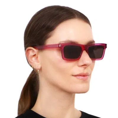 Pre-owned Saint Laurent Yves  Sl-461-betty-018 Pink Pink Black Sunglasses