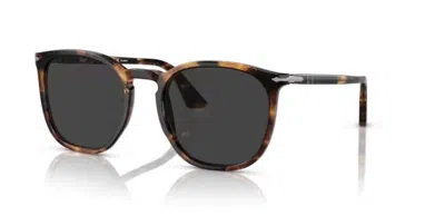 Pre-owned Persol 0po3316s 110248 Tortoise Honey/black Polarized Unisex Sunglasses