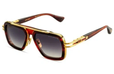 Pre-owned Dita Lxn-evo Dts403-a-04 Sienna Blaze Yellow Gold Grey Gradient Lens Sunglasses