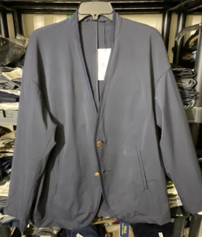 Pre-owned Zucca 4 Carvico Navy Blue Blazer Cz19fd520-size Medium