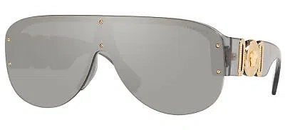 Pre-owned Versace Medusa Biggie Ve 4391 Grey/grey 48/14/140 Men Sunglasses In Gray