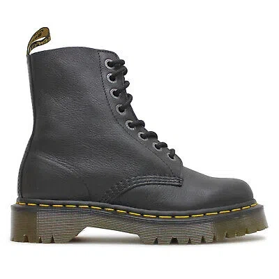 Pre-owned Dr. Martens' Dr. Martens Unisex Boots 1460 Pascal Bex Casual Lace-up Ankle Pisa Leather In Black