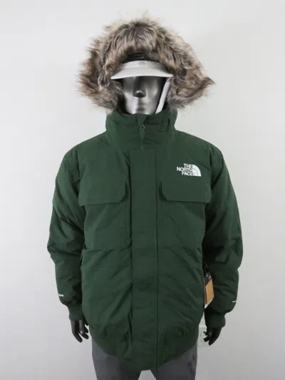 Pre-owned The North Face Mens  Mcmurdo Bomber 600-down Warm Insulated Winter Jacket - Pine In Pine Needle