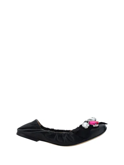 Casadei Queen Bee Ballerinas In Minor+queen Be Nero