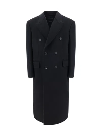 Balenciaga Cappotto Oversize In Black